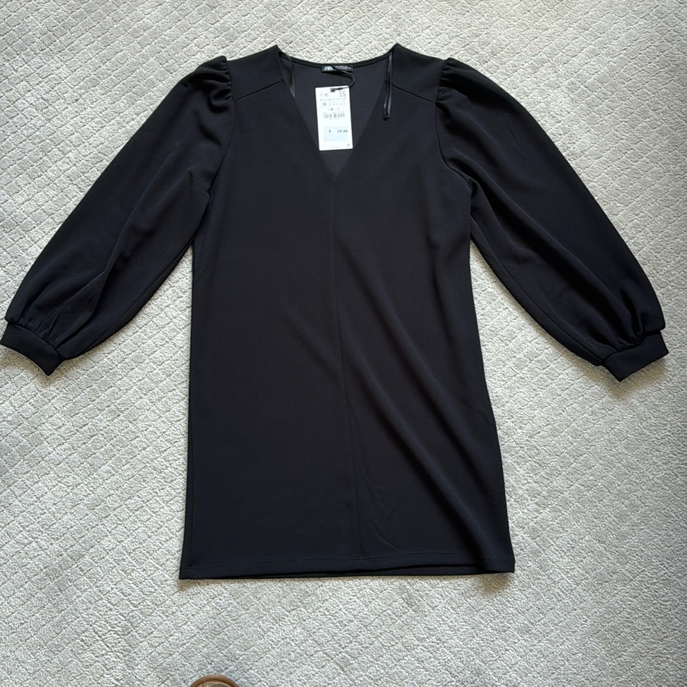 Black Zara Mini Dress NWT